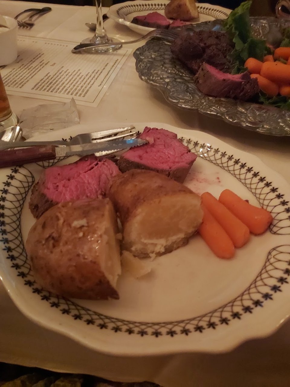 Prime Rib and Potatoes and Carrots